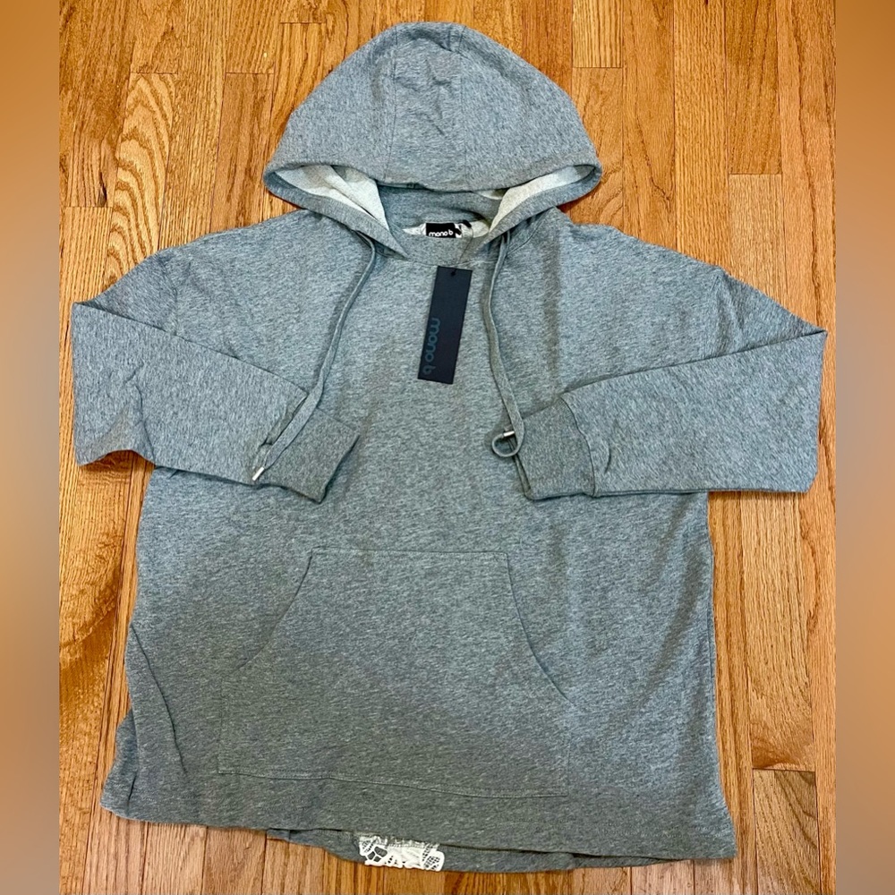 NWT Mono B hoodie size S/M. Cute lace inlay on the back